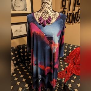 Clara Sun Woo watercolor dress L NWT